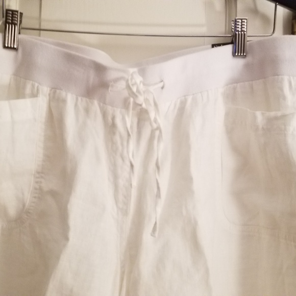 White linen wide leg pant - Picture 5 of 5